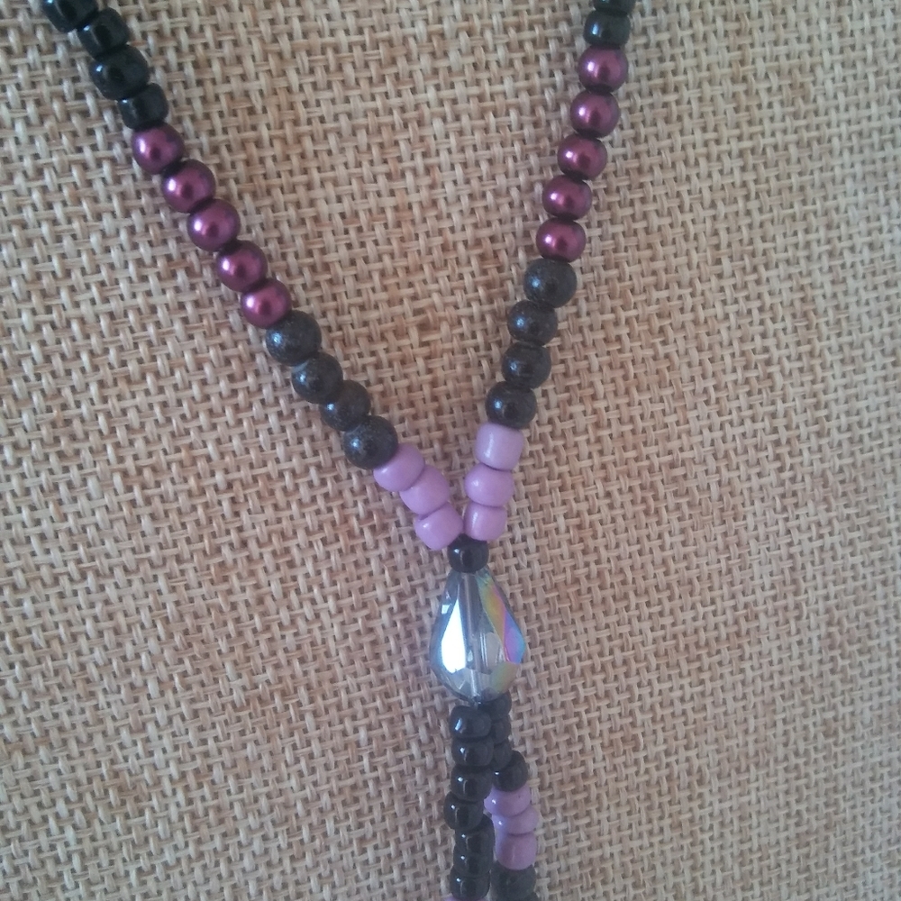 Purple Pearl Necklace